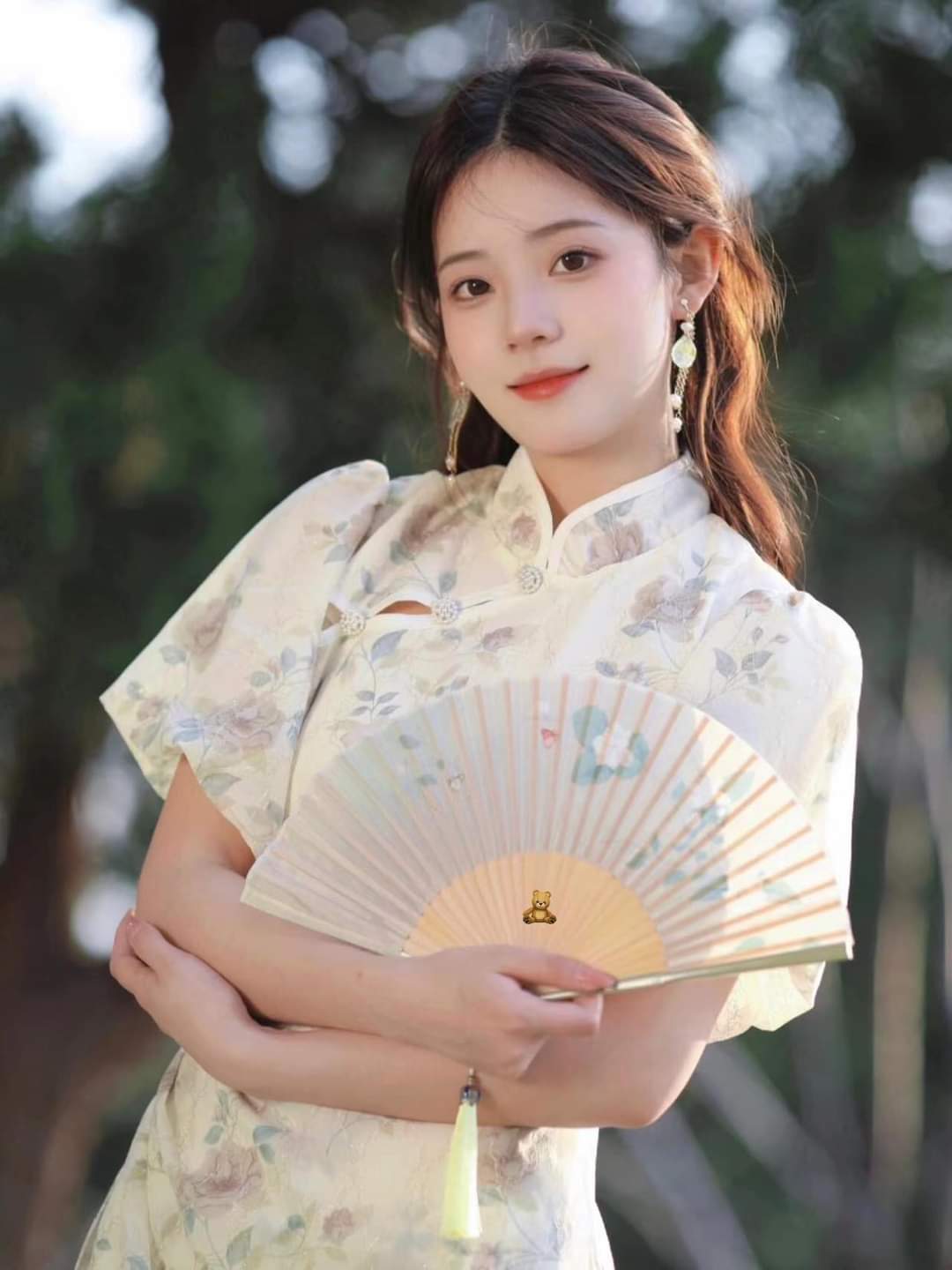 古装下的她